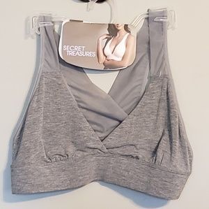 Gray Unlined Mesh Bralette NWT